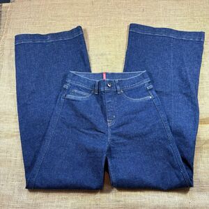SPANX SPANXshape Original EveryWear Flare Raw Indigo Jeans Size Small Petite